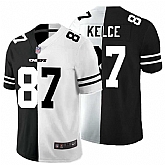 Nike Chiefs 87 Travis Kelce Black And White Split Vapor Untouchable Limited Jersey Dyin,baseball caps,new era cap wholesale,wholesale hats